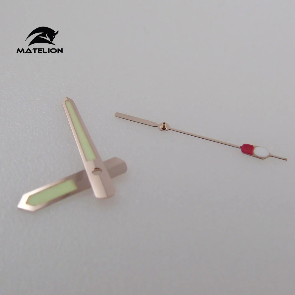 MATELION C3 Super Lume Fit NH35 NH36 NH70 NH72 7S26 7002 4R35 Movement Rose Gold Watch Hand Luminous Watch Parts Accessories