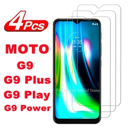 Película protectora de vidro temperado para motorola moto g9, g9 plus, g9 play, power, 2 ou 4pcs