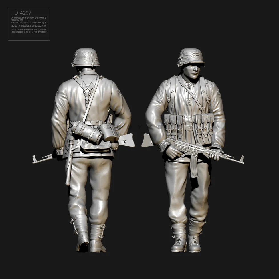 50mm Resin Soldier model kits figure colorless and self-assembled （3D Printing ） TD-4297