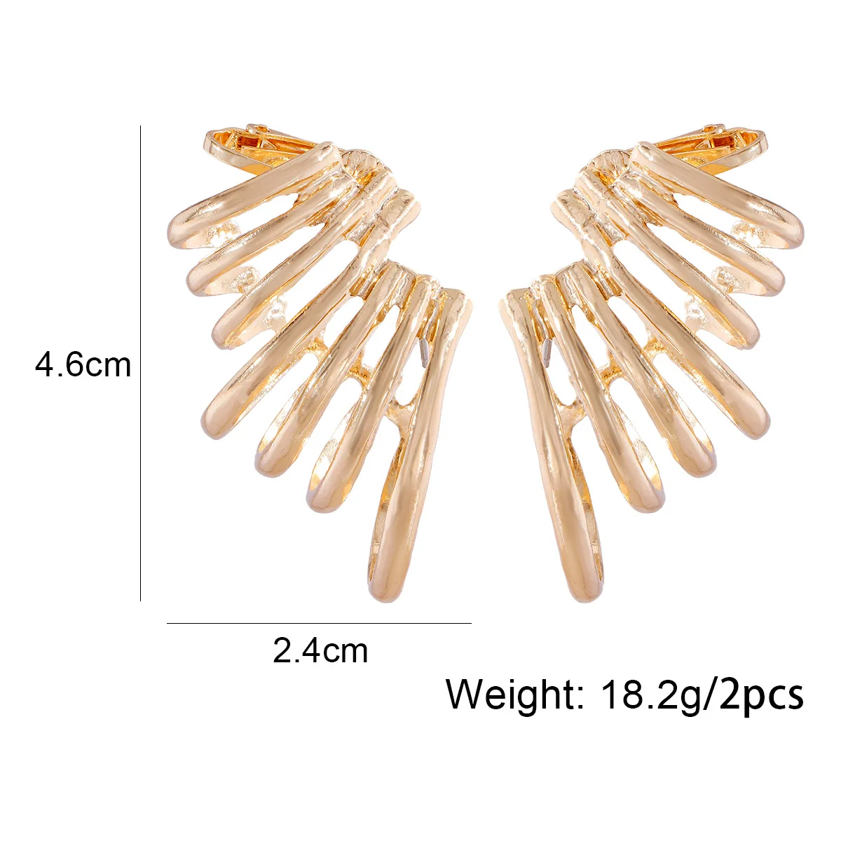 ZAA Vintage Ear Cuff Metal Irregular Earrings for Women High Quality Holiday Party Statement Jewelry Gifts