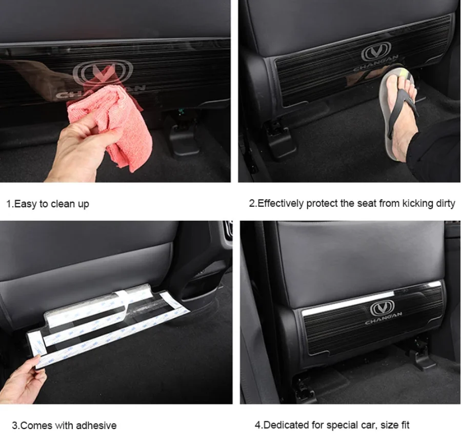 For Changan Uni-k Unik CS35 CS55 CS75 CS95 Eado 2021 2022 Accessories Seat Anti-Kick Cover Decoration Interior Details Seat Back