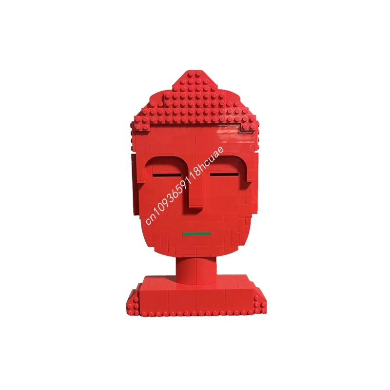 

313pcs MOC Buddha Head Art Model Building Blocks Toy Christmas Gifts Construction Assemble DIY Creative Brick Idea Education
