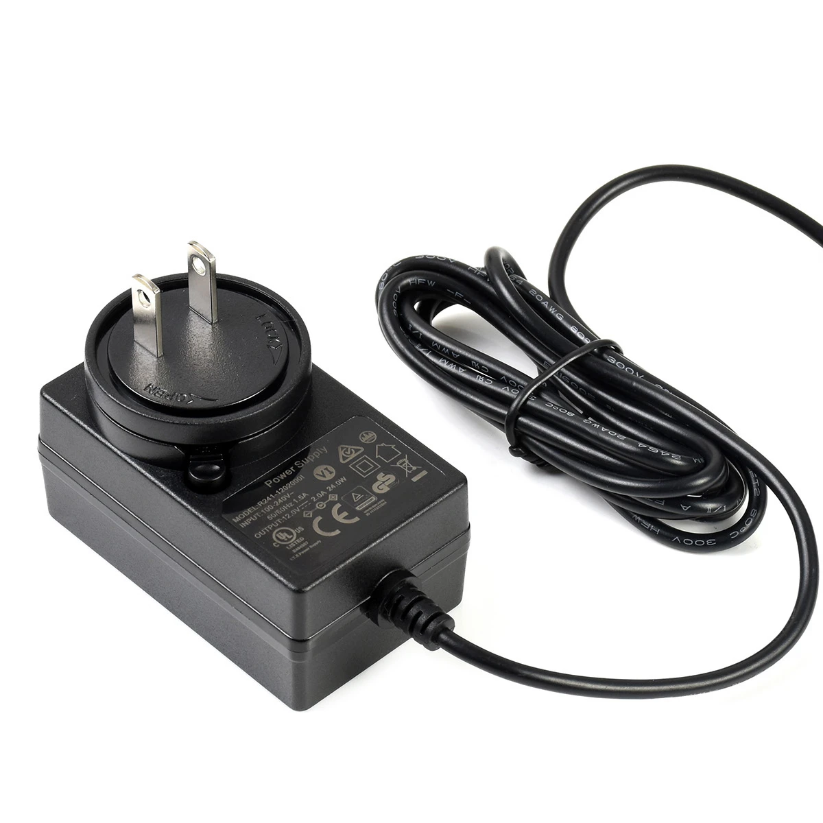 Waveshare Power Supply, Power Adapter, 12V/2A, Jack Output