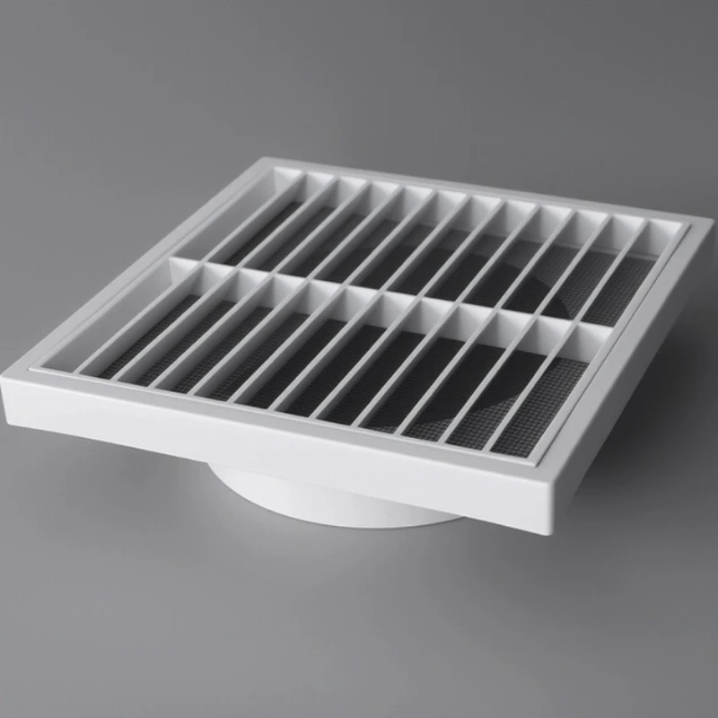 1pc Reliable Ventilation Solution Sturdy Grille Air Outlet  Durable ABS Material  Vermin And Rodent Protection White attic fan