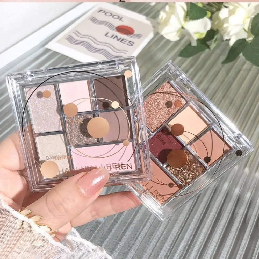 

Professional 7 Colors Makeup Palette Matte Shimmer Waterproof Eyeshadow Highly Pigmented Natural Shiny Crystal Eyeshadow Party