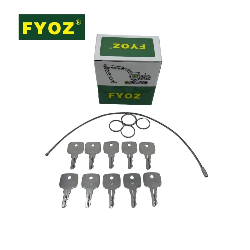 10PCS Ignition Keys For John Deere Tractor Combine Loader AT195302 AT145929 AR51481