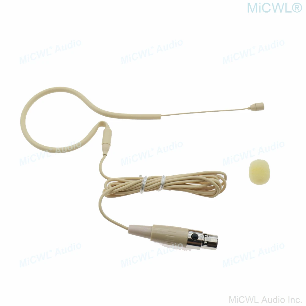 MX153 SKin One Ear Hanging Hook Microphone For Shure UR1 BLX SVX ULX SLX UR4D UR4S U1 Headset Wirelss BodyPack with Zipper Case