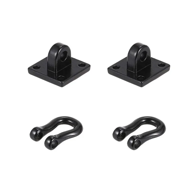 Metal Climbing Trailer Tow Hook Hooks Buckle, Winch Shackles Accessory for 1/10 Scale Truck D90 SCX10 RC Crawler