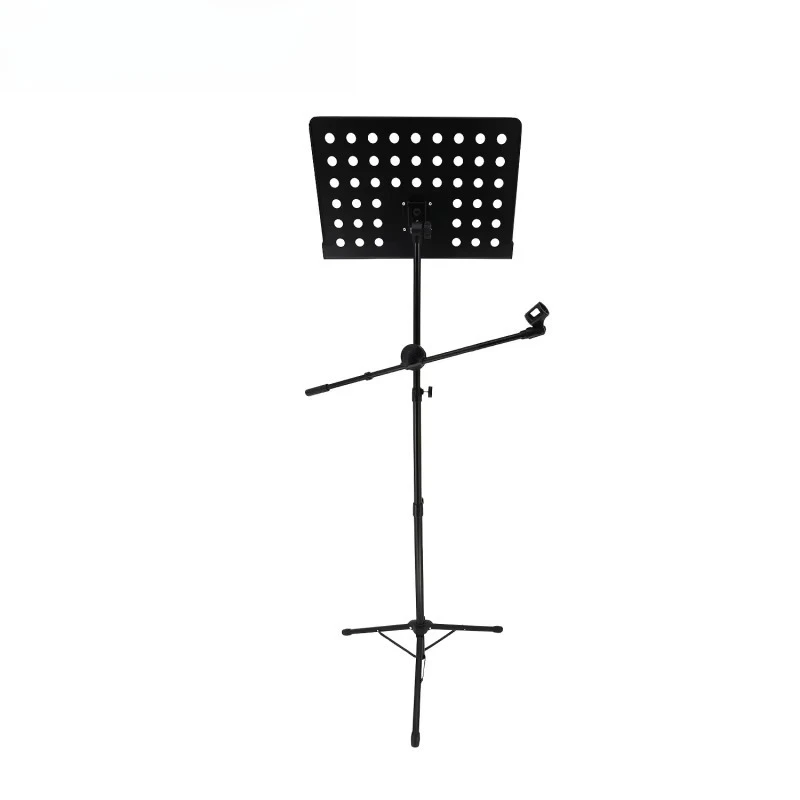 

Factory custom logo P-06HV adjustable sheet music holder with microphone holder professional musical instrument accessories