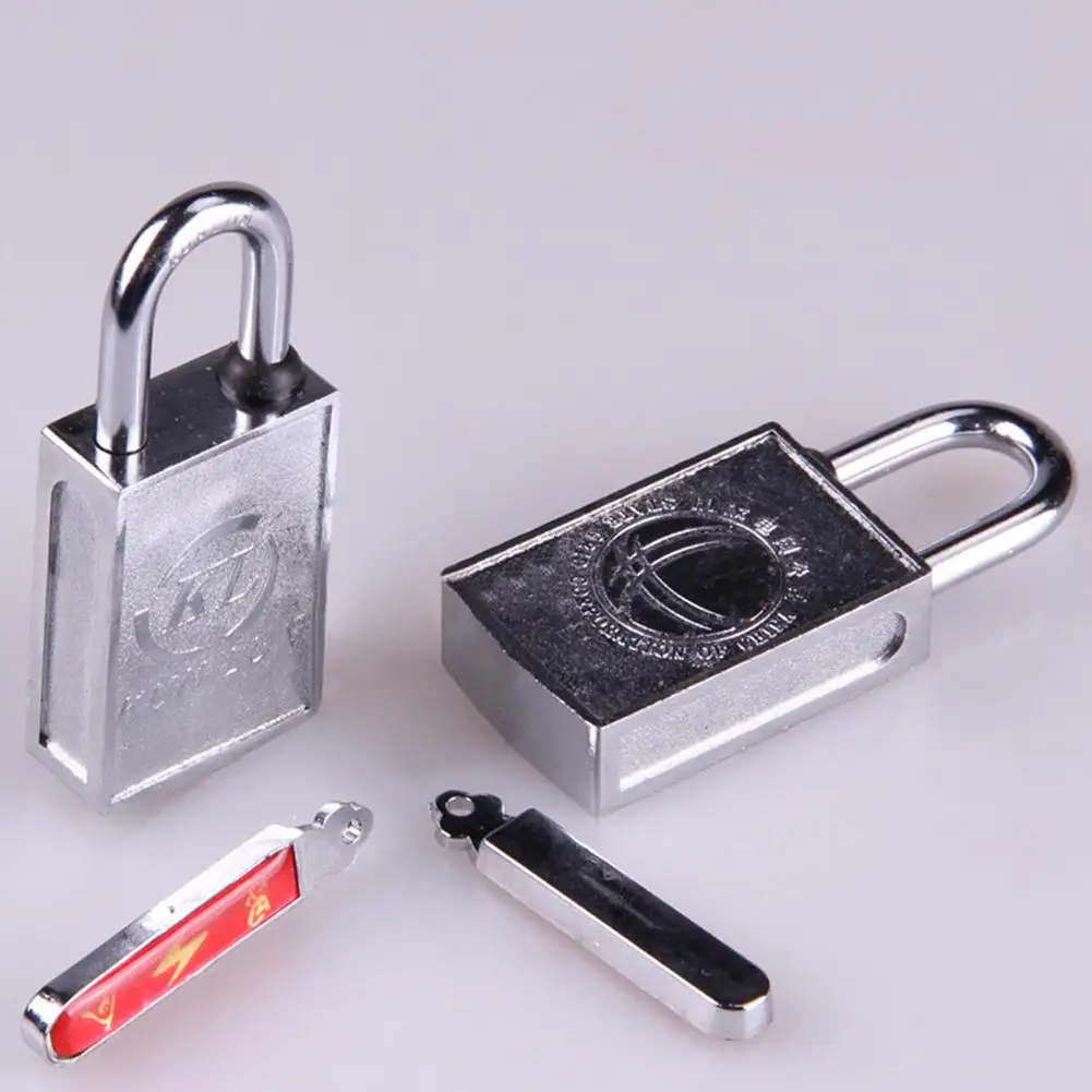 30mm Magnetic Lock Padlock With One Key For Electric Meter Box Lock Magnetic Waterproof Anti-theft Lock Home Door Safety Product