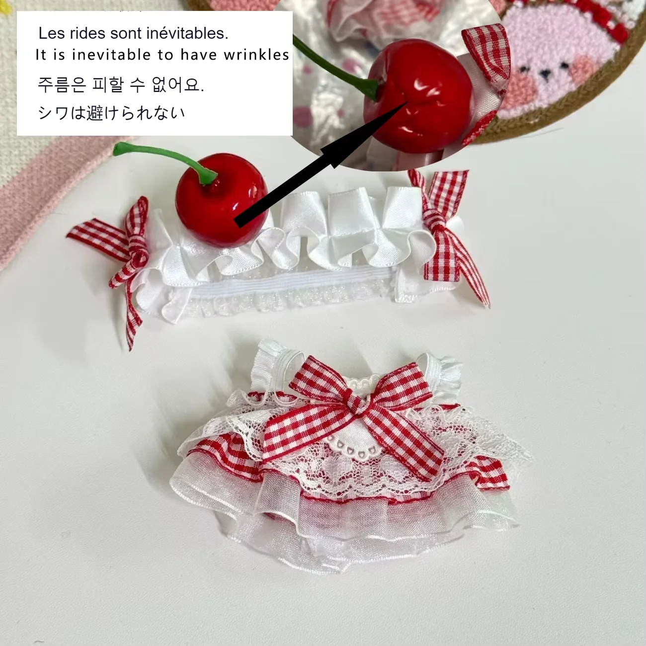 ตุ๊กตา SKULLPANDA Sleepless Theater Series GHOSTIE รุ่นพิเศษ กระโปรงพู่ขนนก เครื่องประดับผมนางฟ้า ตุ๊กตาผ้าสีเข้ม