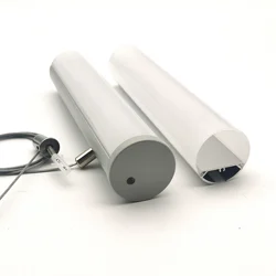 1.5m/pcs high quality 40mm Diameter Round Pendant Aluminum led profile for led tape housing