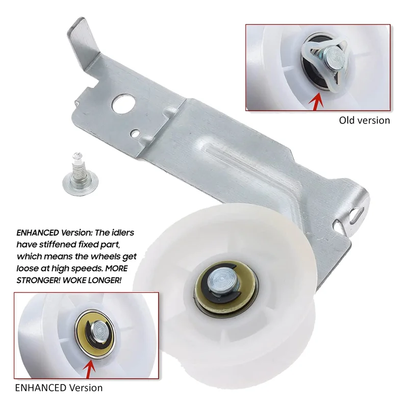 

A95G Dryer Repair Kit Include DC97-16782A Dryer Drum Roller & DC93-00634A Dryer Idler Pulley & 6602-001655 Dryer Drum Belt