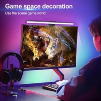 Computer Monitor Light Bar RGB Screen Hanging Lights Curved Dimming Screen USB LED Reading Gaming Table Lamp Bar Room Home Decor