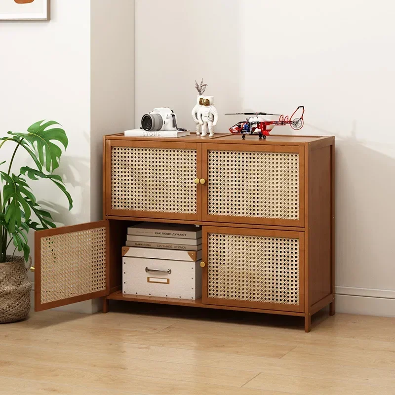Firm Household Goods Bookcase With Door, Multi-layer Storage Rack, Seam Storage Cabinet, Living Room Display Cabinet, Bookshelf