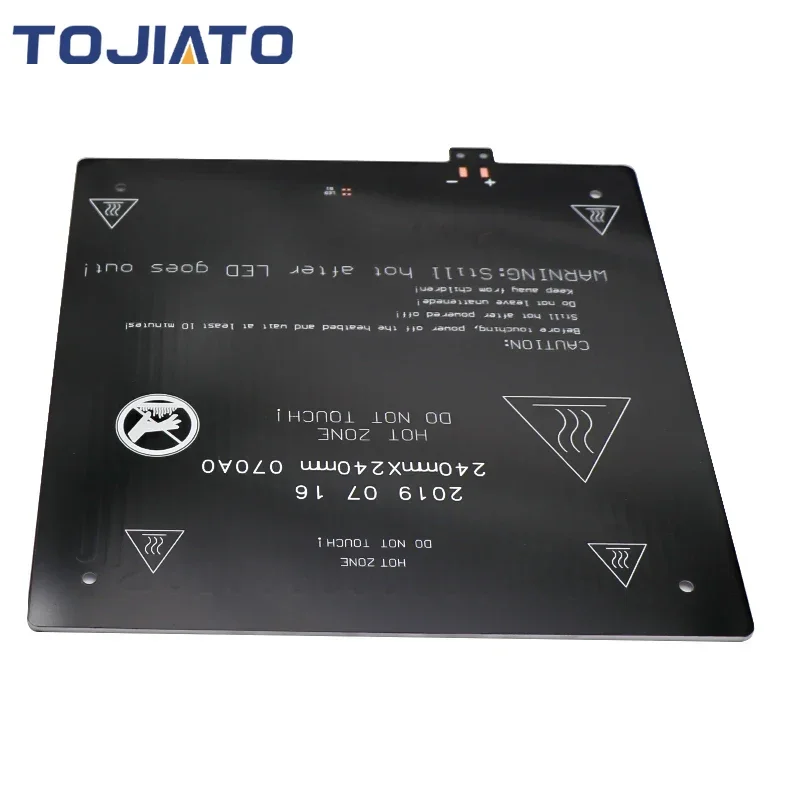 240*240*3.0mm 24V140W Aluminum Substrate Heated Bed Hotbed Platform 3D Printer Part For Ender3 plate upgrade