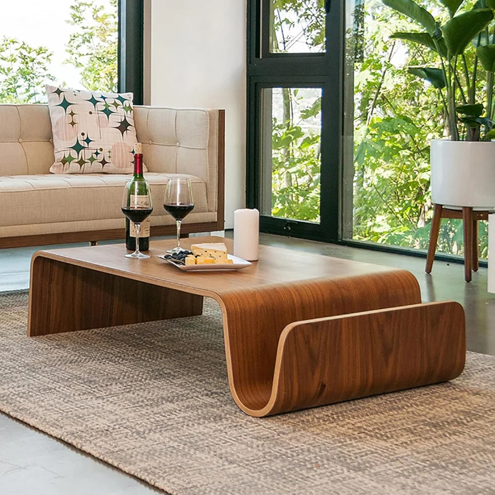 

Mid Century Modern Rectangular End Table,wood Coffee Table With Magazine Rack,antique Couch Table,accent Bedside Tables