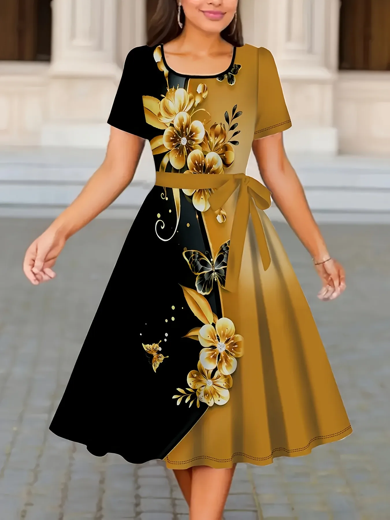 Thumbnail 2 - #86 Popular Womens Midi A-Line Dress Choices