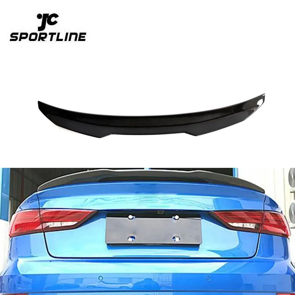 

Carbon Fiber Rear Trunk Spoiler Wing Spoiler For Audi A3/Sline/S3/RS3 Sedan 2013-2020