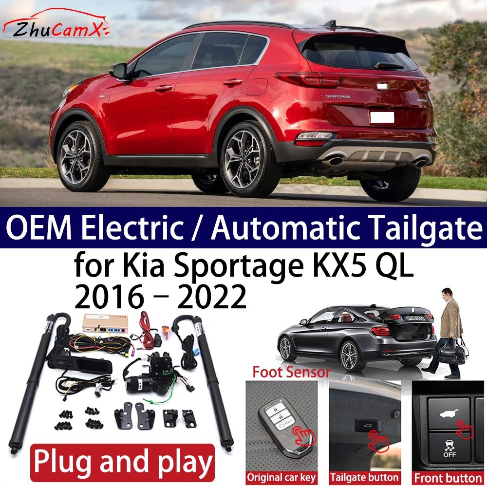 

ZhuCamX for Kia Sportage KX5 QL 2016–2022 Car OEM Power Electric Automatic One-Click Smart Liftgate Tail Gate Support Opener