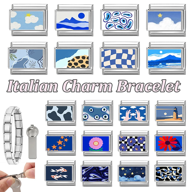 جديد جميل الحيوانات الأليفة القطط والكلاب وصلات سحرية إيطالية تناسب 9 مللي متر سوار الفولاذ المقاوم للصدأ النساء الرجال DIY بها بنفسك صنع المجوهرات #3