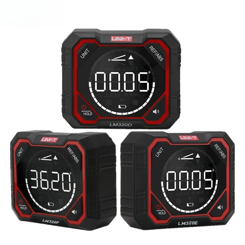 Inclinometer Digital Angel Meter with Relative Absolute Angle Measurement 4×90° Magnetic Inclinometer LM320D LM320E LM320F