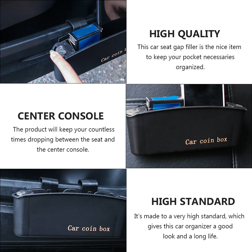 2개입 도어 수납함 시트 틈새 채우기 동전 홀더 정리함 자동차 내부 액세서리 장식 자동차 장식 용품