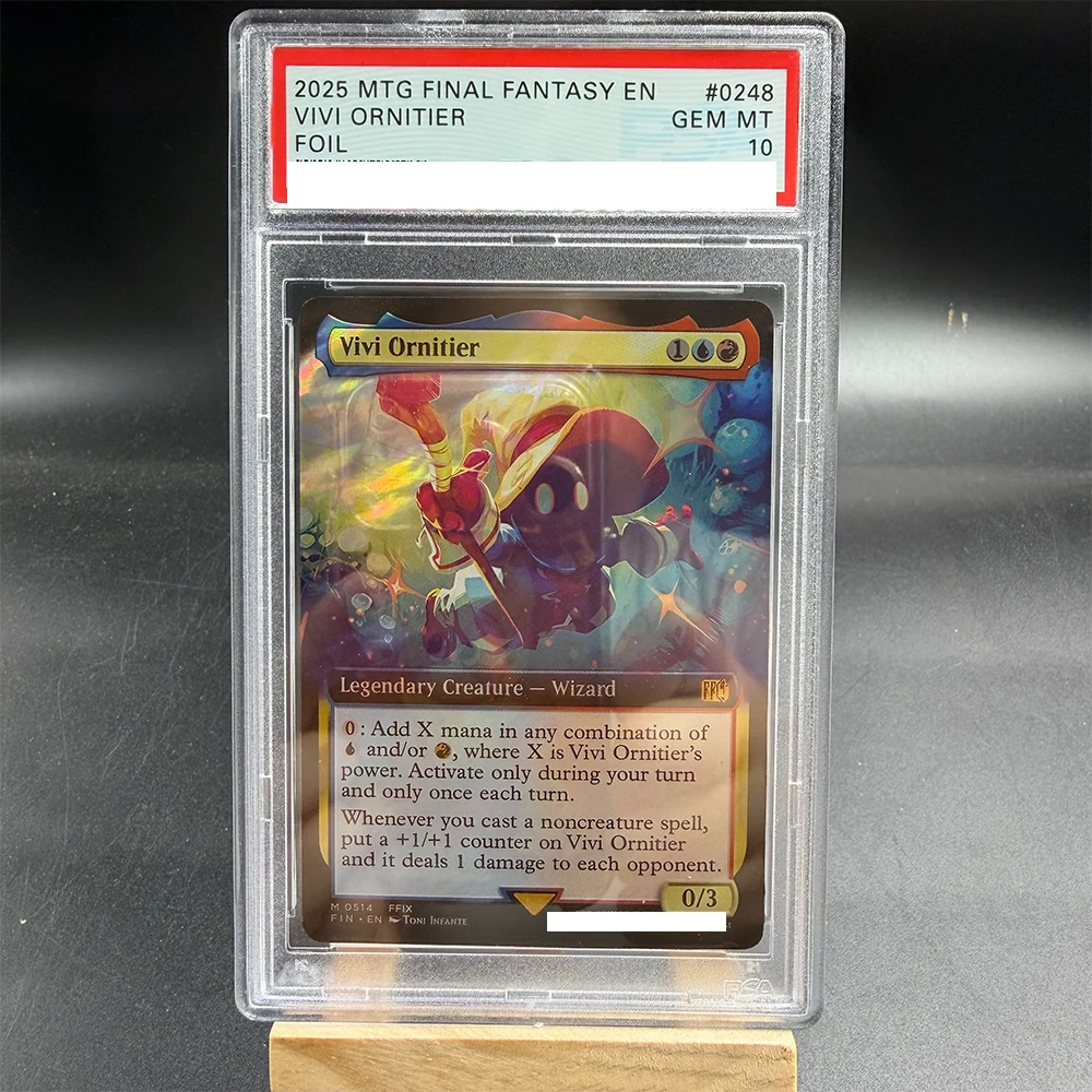 

DIY TCG Rating Card 2025 MTG FIN EN VIVI ORNITIER M 0248 Collection Card Copy 10Points Rating Card Gift Toy