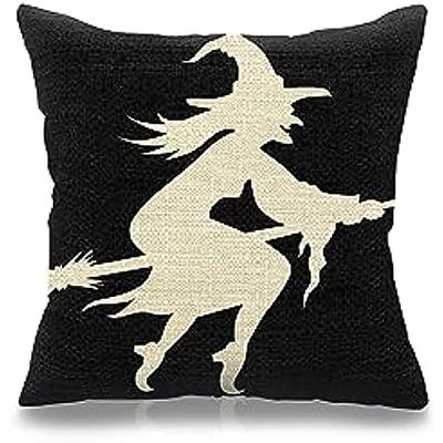 Decorazione della federa di Halloween fodera per cuscino in lino per pipistrello da strega per interni decorazione del divano federa 50*50 decor