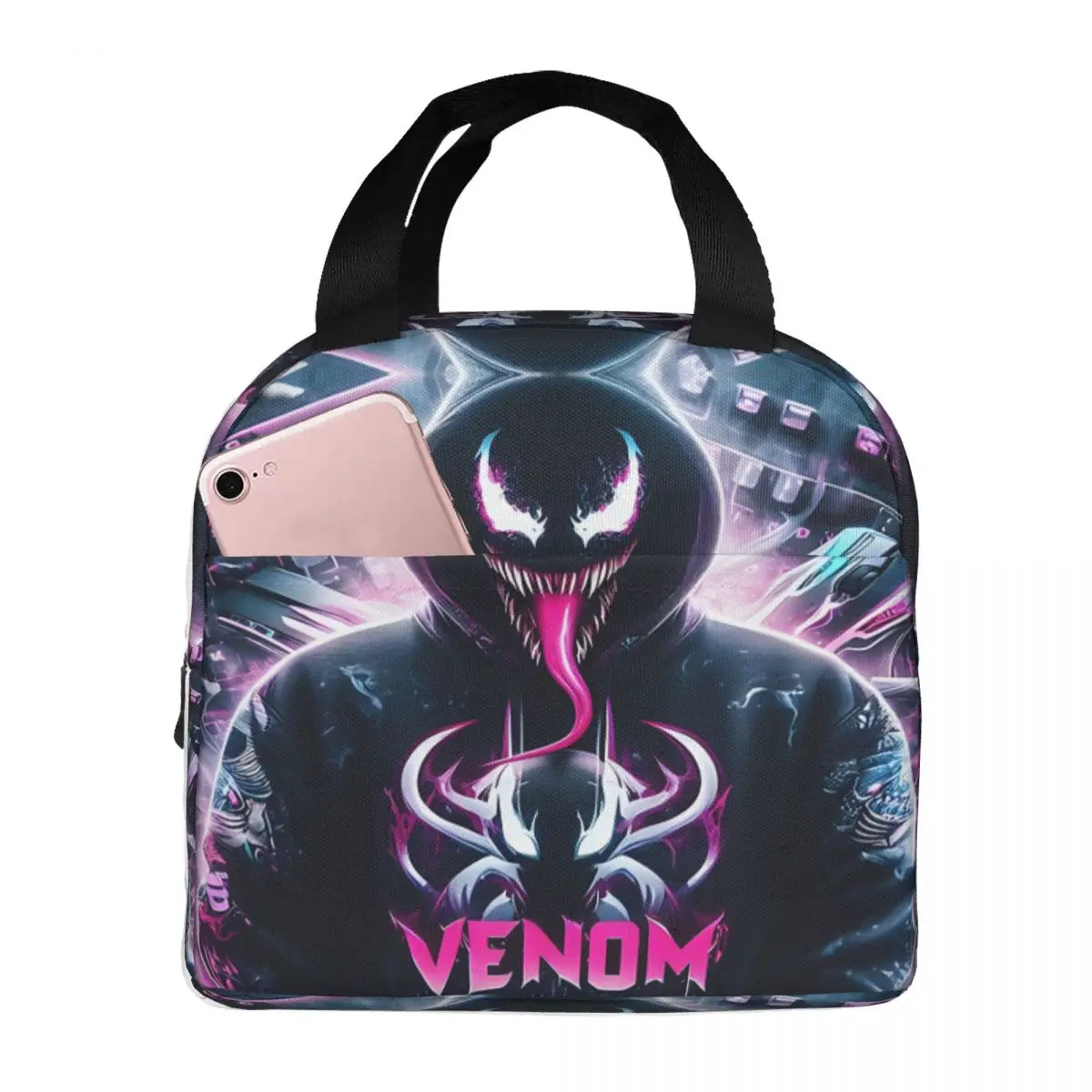 Grils Food Box Gamer Large Marvel Venom The Last Dance ToteTravel Storage BagsPicnic