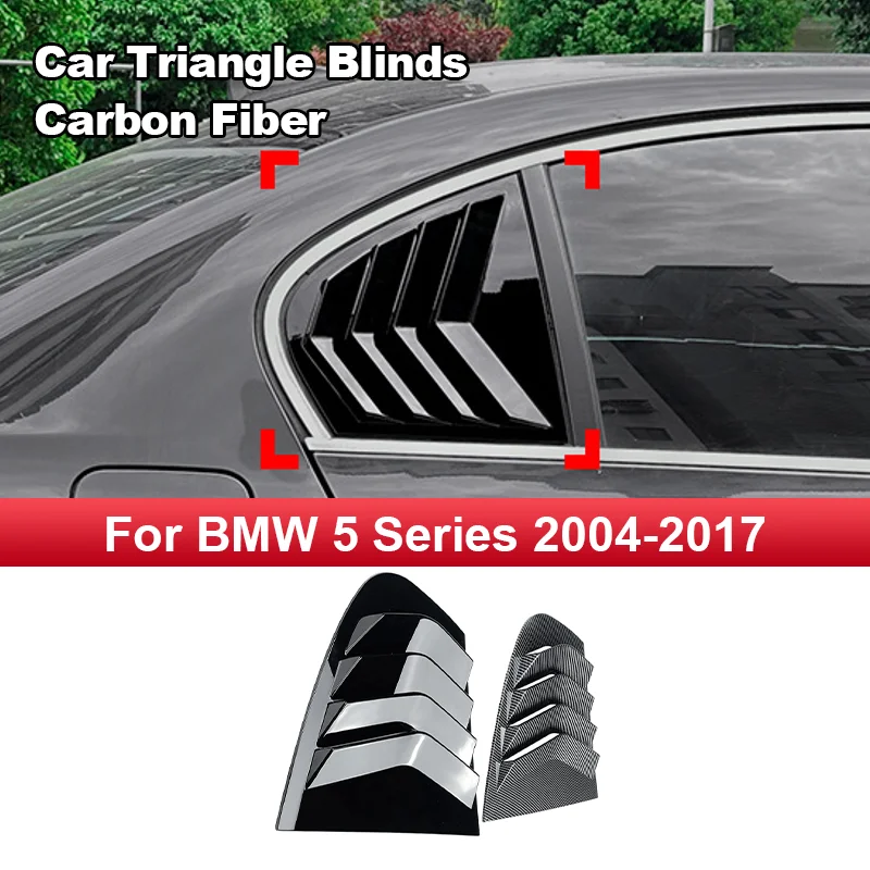 Car Rear Window Louvers Rear Triangle Window Shade Spoiler Bodykits Accessories for BMW 3 Series E90 320i 330i M3 2006~2024 2023