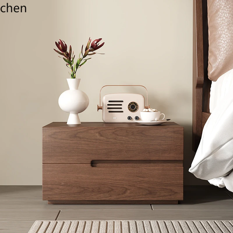 

LXC all solid wood collapse modern bedside table storage household Internet celebrity storage bedside storage cabinet household