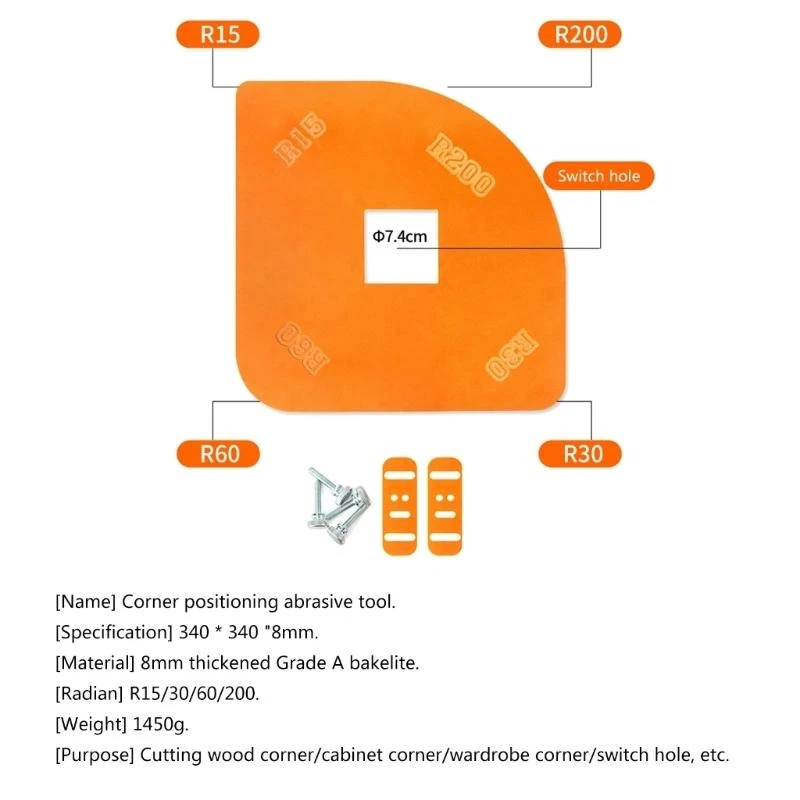 Modèles rayon d routeur travail du bois Jig R15-200 Modèle d d d