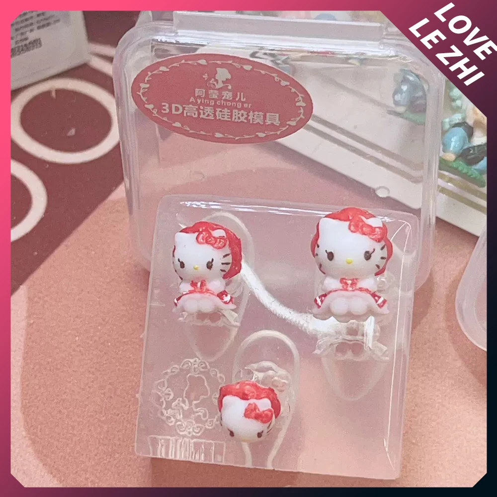 Sanrioed Hello Kitty искусство для ногтей из смолы искусство для ногтей Милая моя мелодия Искусство Инструменты для изготовления силиконовых резных форм