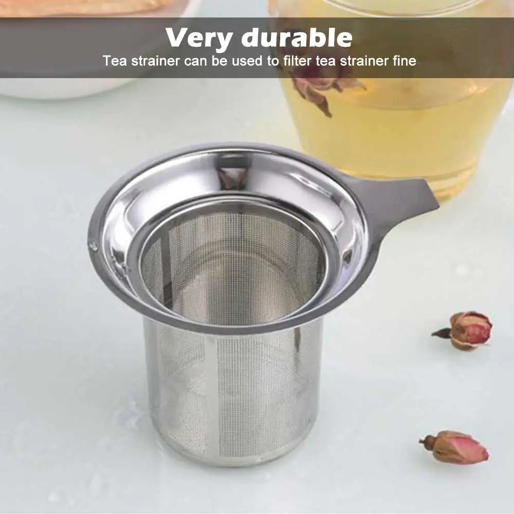 

Reusable Stainless Steel Tea Infuser Filter Coffee Maker Strainer Fine Mesh Basket for Tea&Ground Coffee Kitchen Accessories