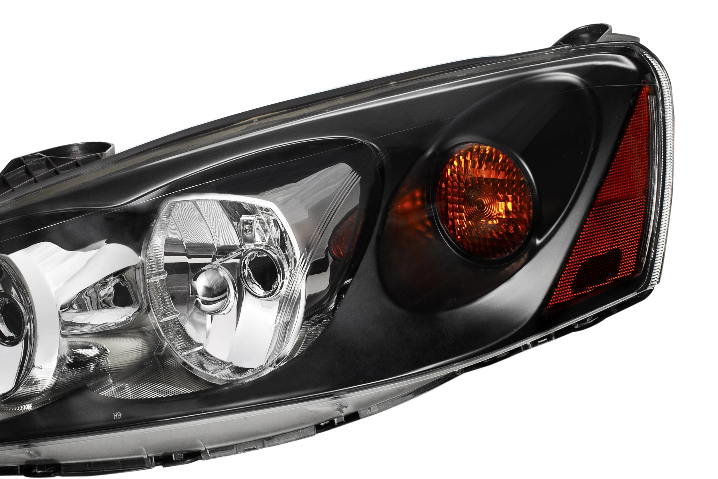 Hot-selling Front light Factory Style Headlights w/ Amber Reflectors FOR 2005-2010 Pontiac G6  (Black Housing/Clear Lens)