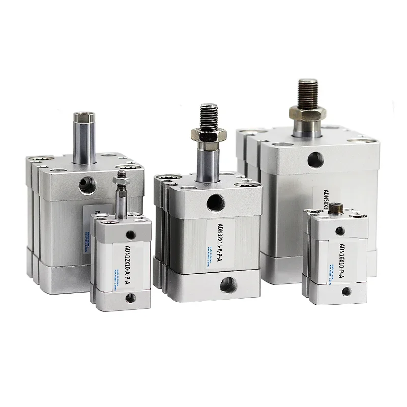 ADN50*10/15/20/25/30/45/50/80-A-P-A Male Female Double Action ADN Smal Lsquare Air Pneumatic Cylinder