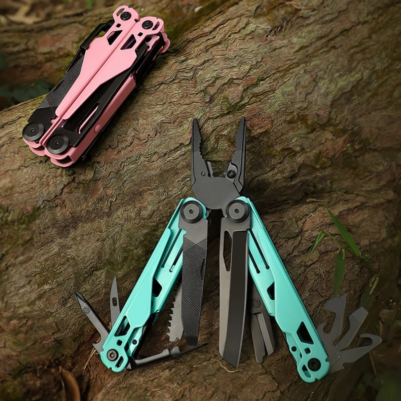 BHBT 15 In 1 EDC Multi Tool Pliers Folding Knife Tactical Hoxagon Wrench Saw Pocket Camping Survival Multitool Hand Tools