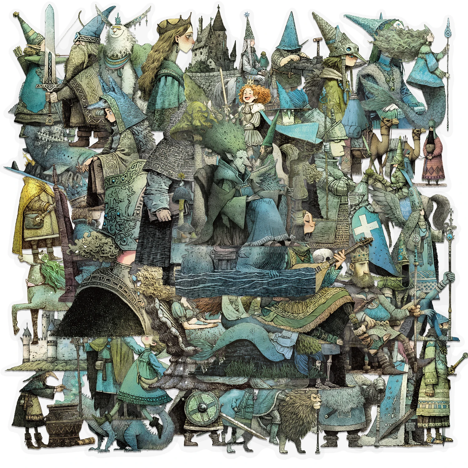 50 قطعة من ملصقات Fairy Tale Magic World Fun DIY جراب هاتف للكمبيوتر المحمول وكوب الماء وملصقات ألعاب الكمبيوتر #2