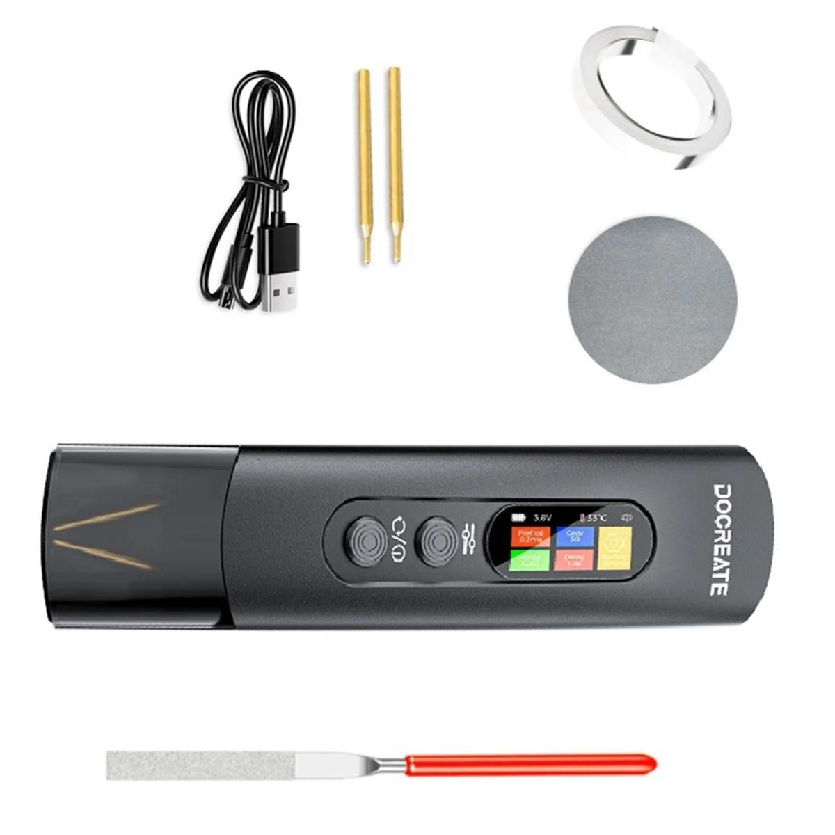 A83Z  99-Layer Welding Gears Handheld Spot Welder Adjustable Portable Digital Display Mini Spot Welding Machine