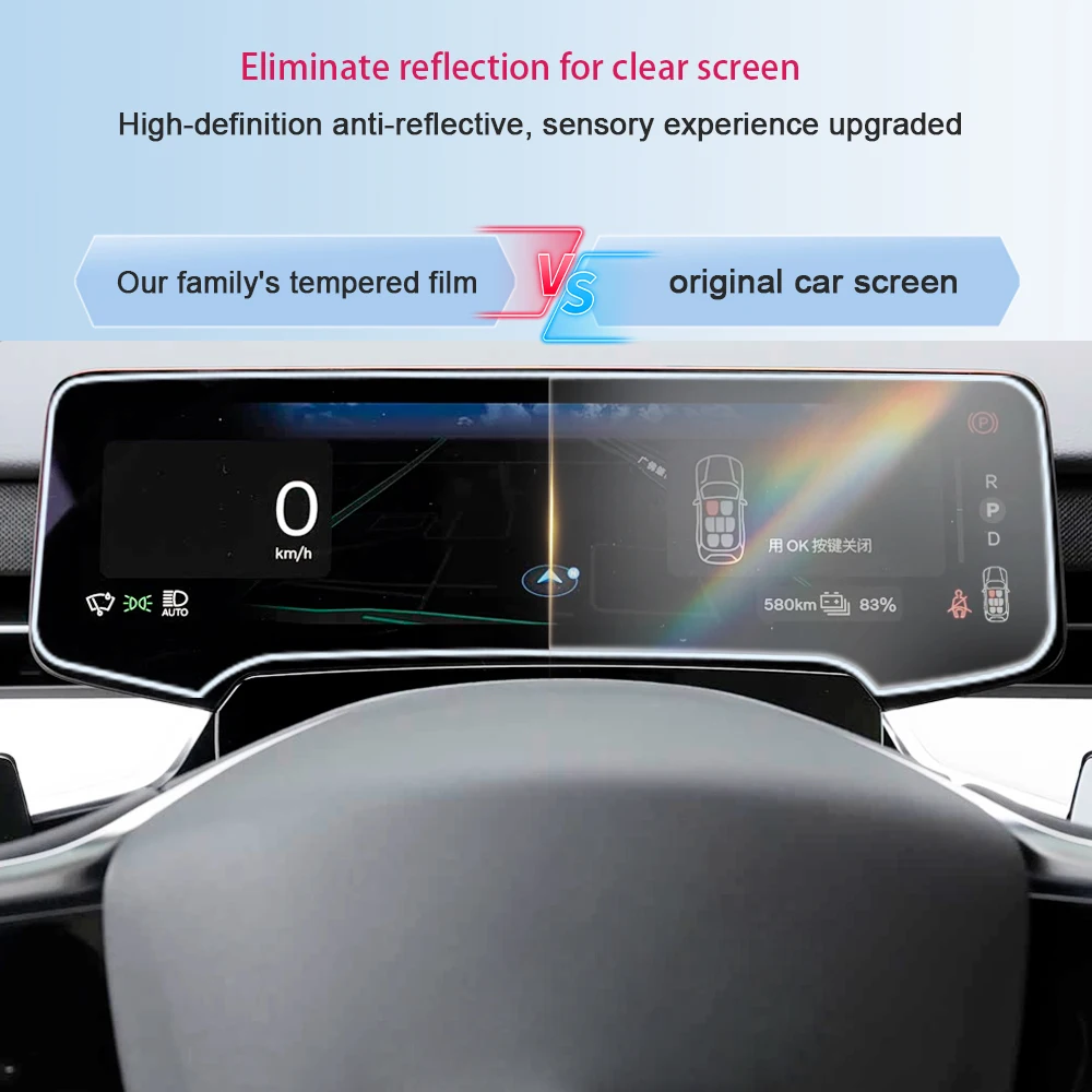 Für Volvo EX90/ES90 2027 Mittelkonsole GPS LCD-Bildschirm Schutzfolie Gehärtetes Glas Anti-Fingerabdruck Kratzfest – Detail 1