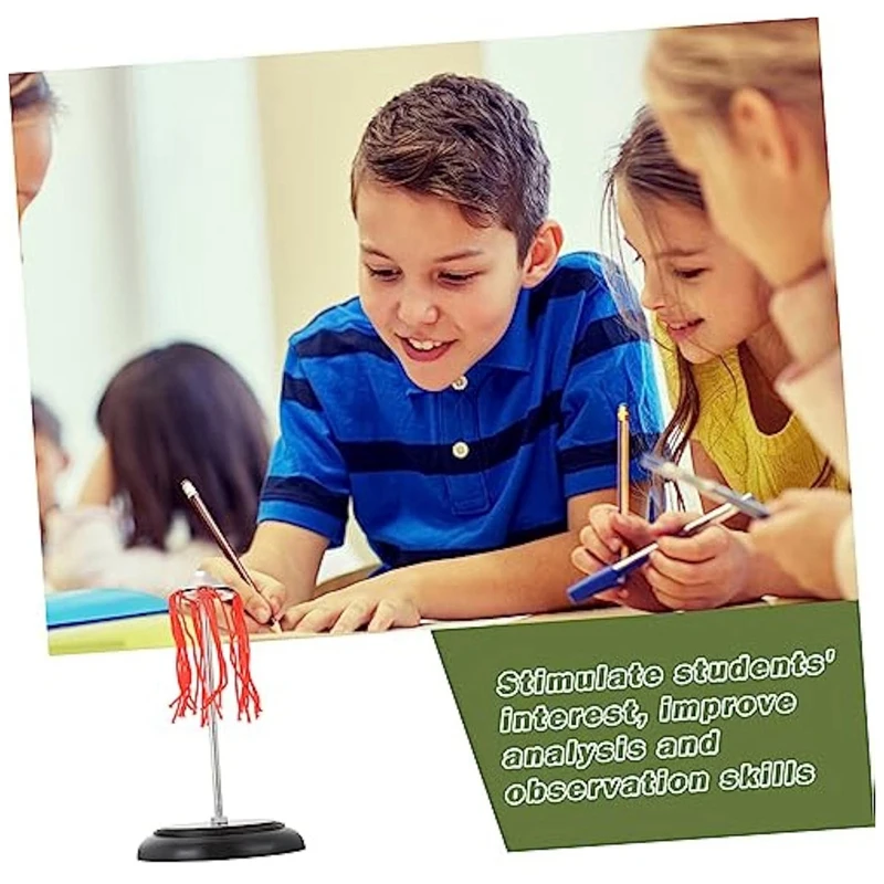 Equipo de experimentos de física A63X, divertido juego de experimentos de electricidad estática para niños, enseñanza de electricidad estática de plástico