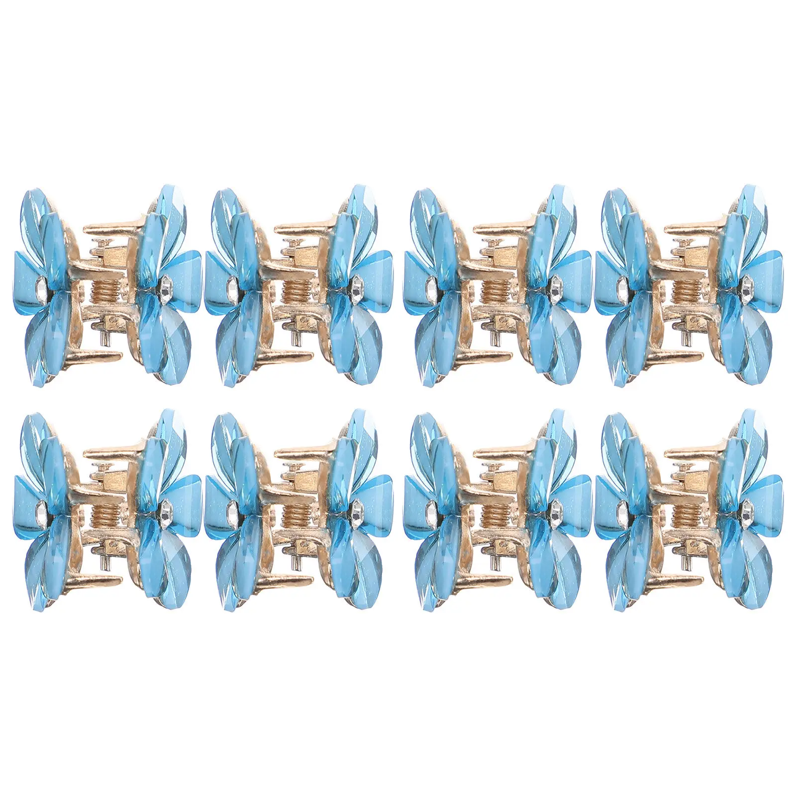 

10Pcs Tiny Flower Hair Clips Mini Claw Clips for Girls Toddlers Baby No Damage Hair Styling Accessories Daily