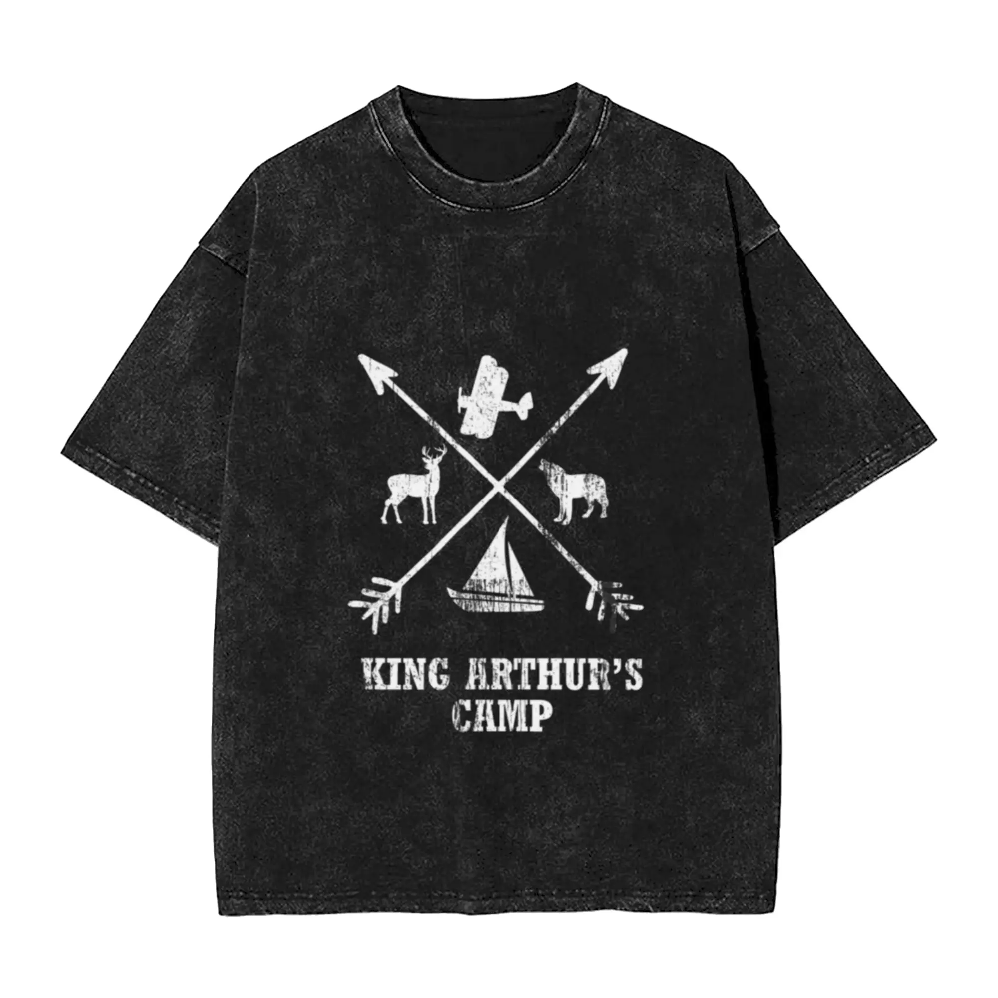 Box of Delights - King Arthur s Camp Classic Comfort A Vintage Oversized Cotton T-Shirts