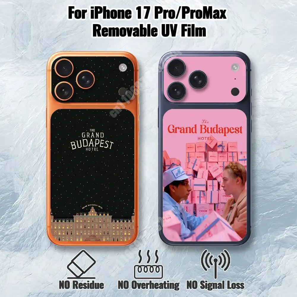 

Grand Budapest Hotel Movie Removable UV Film for iPhone 17 Pro 17 ProMax HD Decal Skin