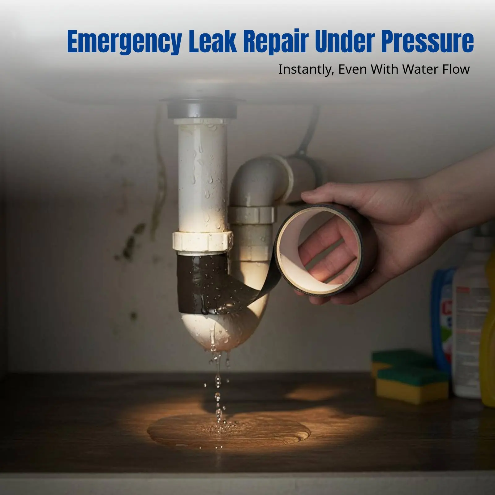 Automatic Waterproof Tape, High Viscosity Sealing Strip for Leak Repair, Ideal for Drainage