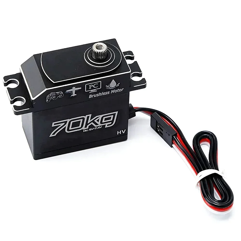 GX3370BLS 70KG Digital Servo IP67 Waterproof Steering Servo Brushless Motor Servo for 1/8 1/5 RC Car Crawler RC Boat Airplane