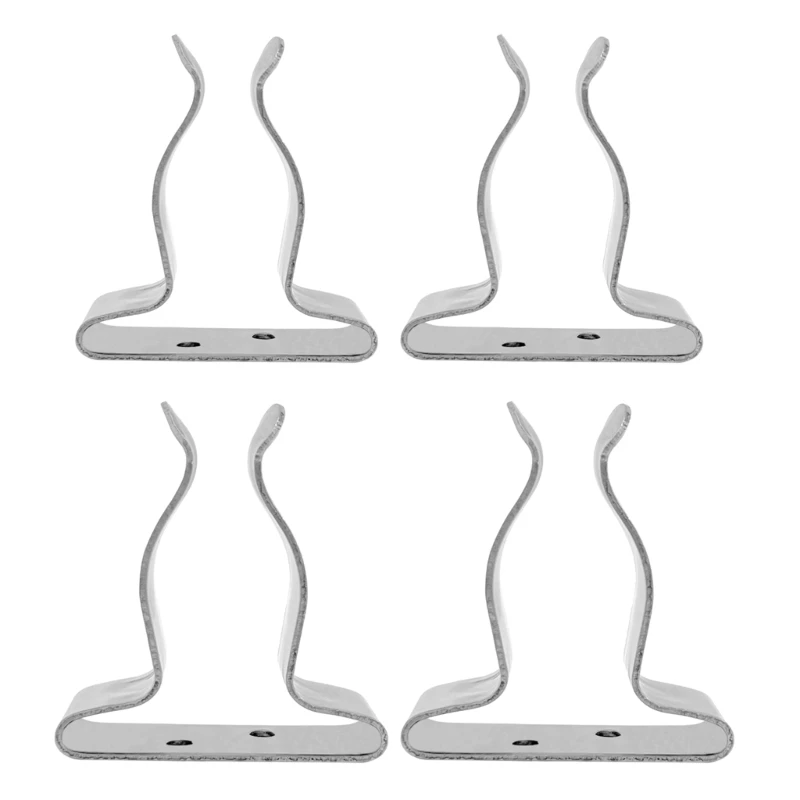 

2Pcs Stainsless Steels Boat Hook Holder Small Spring Clamps Boat Oars Holder Marine Spring Clip Tool Holder Easily Insta