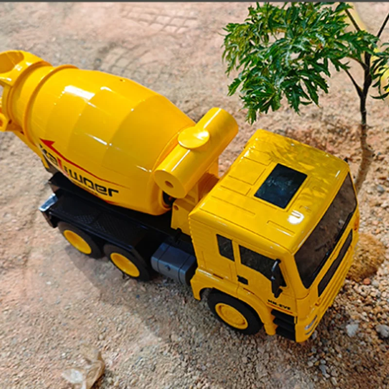 1:18 مقياس ستة قنوات لعبة التحكم عن بعد شاحنة الأطفال نموذج هندسة النقل محاكاة هدية عيد ميلاد RC سيارة #6