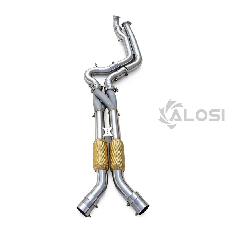 Z-Pipe Mid Section Exhaust System for BMW G87 M2 SS304 Stainless Steel High Performance Middle Pipe